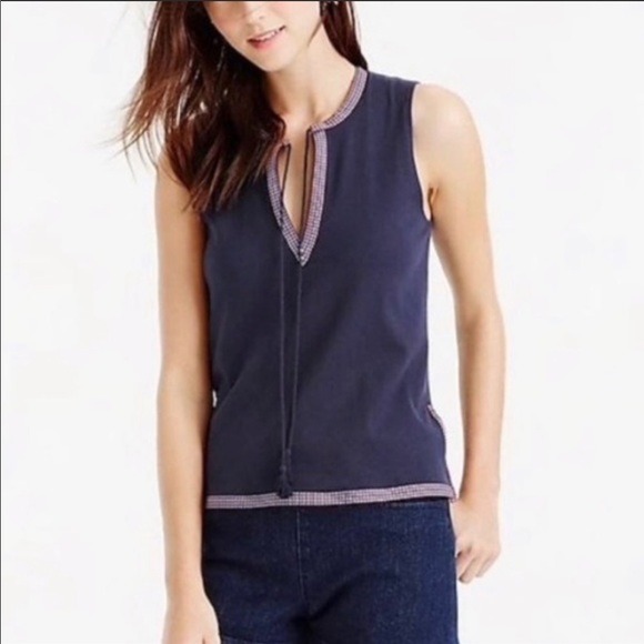 J. Crew Navy Sleeveless Top